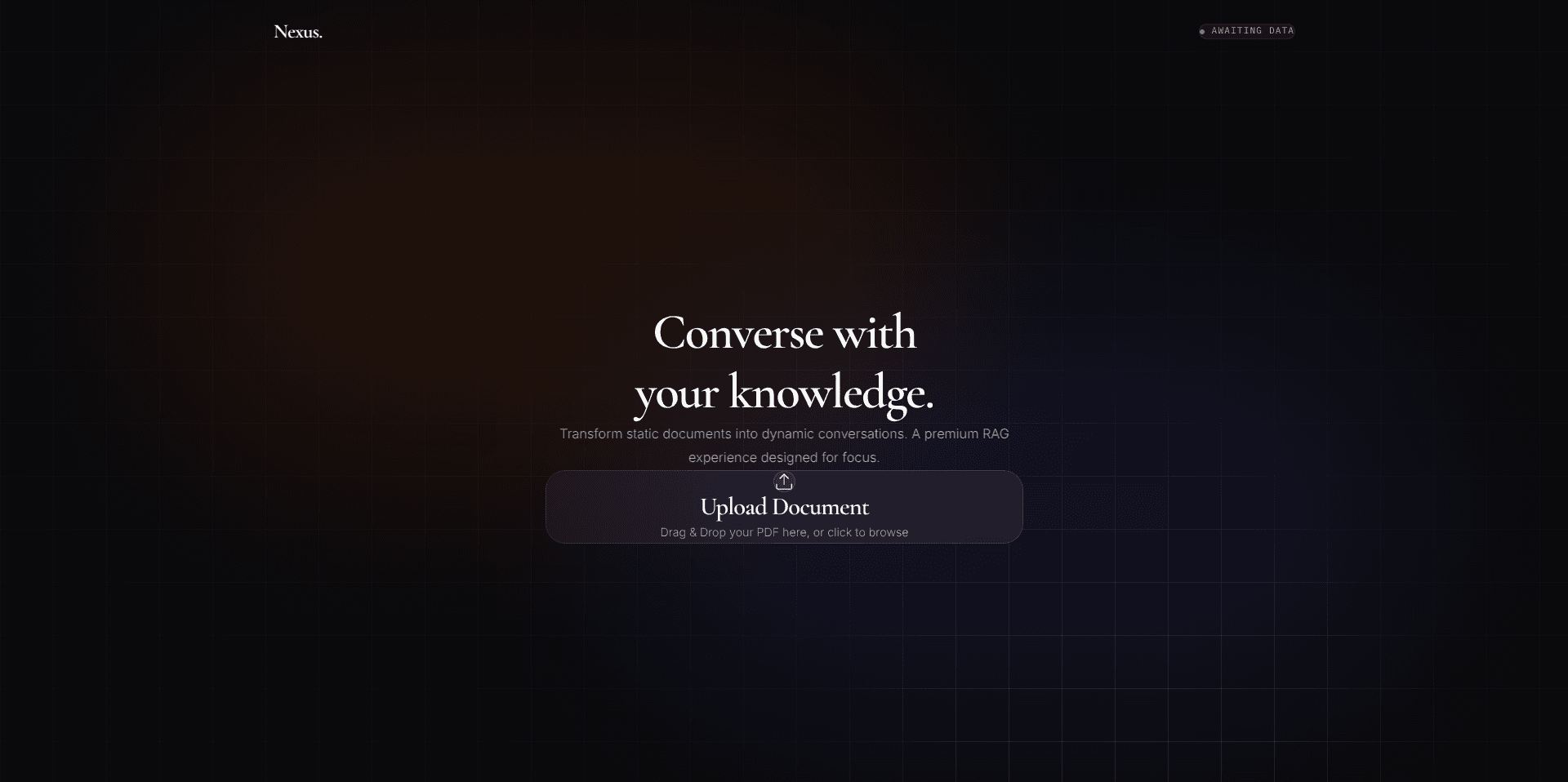 DocuMind Home Page Image